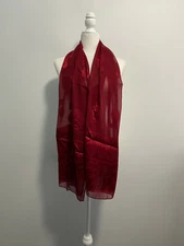 Red Paisley Lightweight Scarve