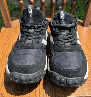 Keen Mens KS86 Retro Sneakers US 13 EU 47 Black Suede Athletic EUC Men main image 4