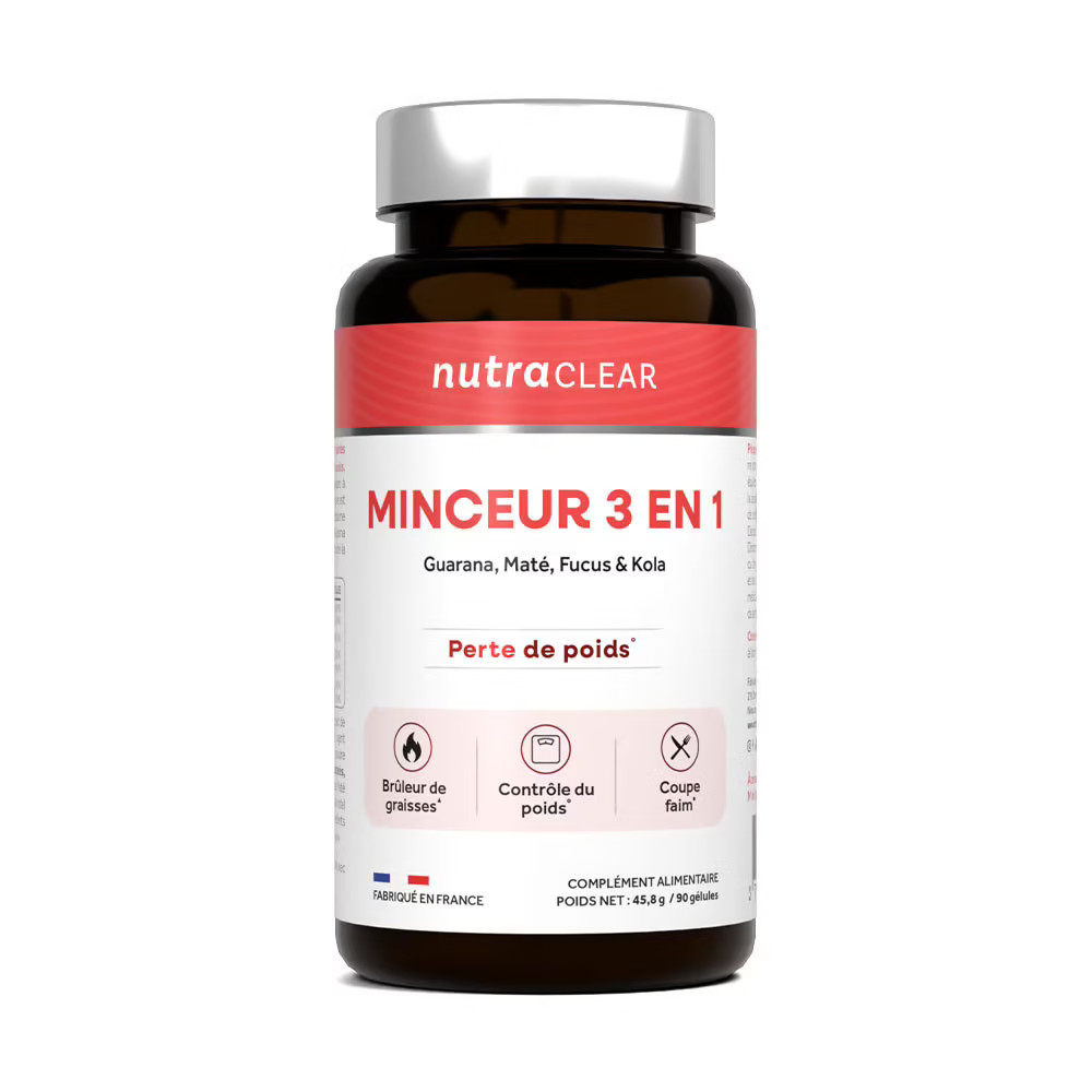 Nutraclear Minceur 3 en 1 brûleurs de graisse pour accompagner votre routine sport