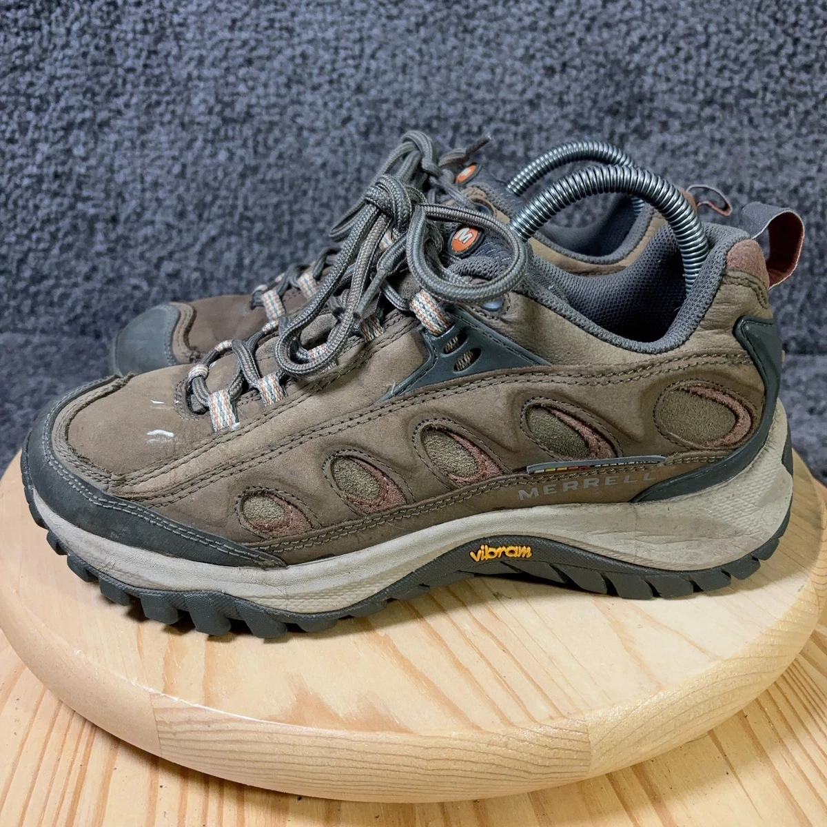 MERRELL Radius Hiker Shoes Mens Waterproof Low Top Vibram Brown Size 11 merrell radius products for sale | eBay main image 4