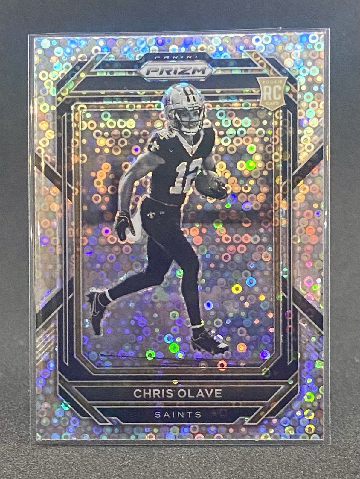 CHRIS OLAVE - 2022 Panini Prizm Football (RC) Silver Disco Prizm #310