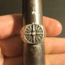 Size 12.5 James Avery Guide My Way Heavy Men’s Ring 23 Grams