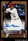 2025 Bowman Chrome Draft Gold Wave Refractor Jake Munroe 1st Rookie AUTO 27/50