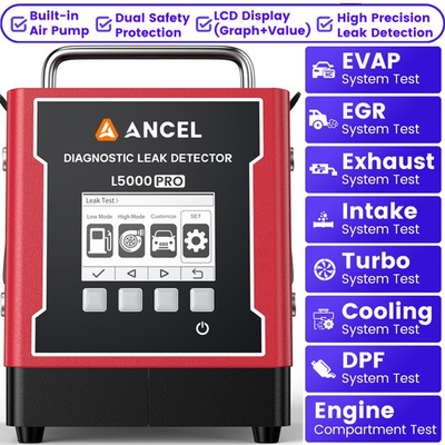 #ad ANCEL L5000 PRO 12V Automotive EVAP Smoke Machine Detects Micro to Major Leaks $329.99