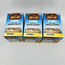 Set of 3 McCafe Iced Coffee One Step Mocha Frappe 10ct K-Cups Free Ship