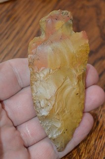 Colorful Crowley's Ridge Archaic Corner Notch Clay Co Arkansas 4 x 1.75