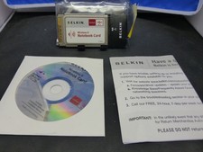 Belkin Wireless G Notebook Network Card 802.11G 54 Mbps 2.4GHz  F5D7010 