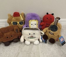 Bum Bumz Friends Plush Set Of 6 Complete Collection NWT Lobster Guitar Couch
