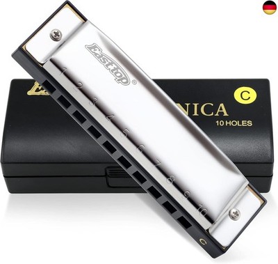 East Top Mundharmonika 10 Loch Tonart von C Diatonische Blues Harmonica