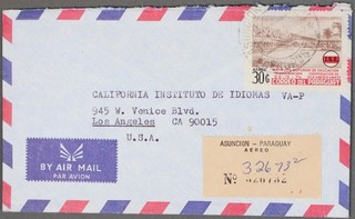 MayfairStamps Paraguay 1976 UNESCO UNICEF Education Asuncion Registered to Los A