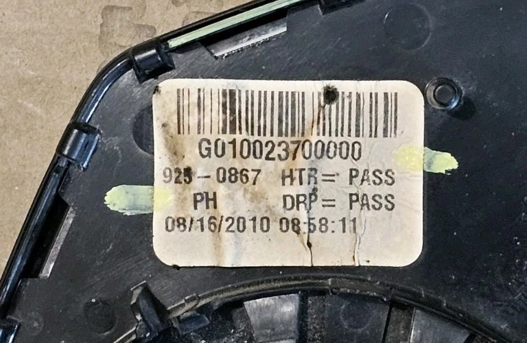 Espejo retrovisor izquierdo BMW 5 6 7 LH 2009-2017 vidrio atenuación automática OEM 925 0867 Foto 3 de 4