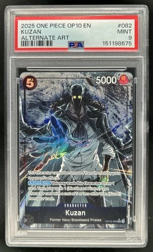 2025 One Piece Royal Blood OP10 Kuzan Super Rare Alternate Art #OP10-082 PSA 9