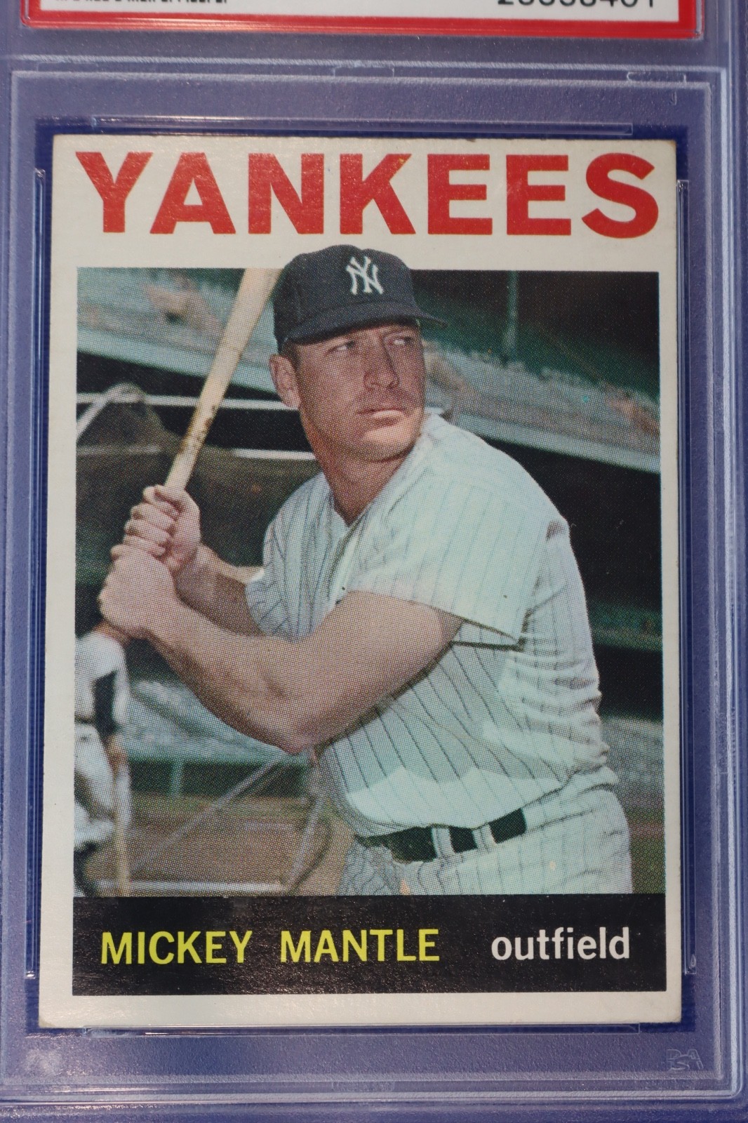1964 Topps MICKEY MANTLE Baseball Card #50 PSA Graded 5 (MK) New York Yankee HOF view 2