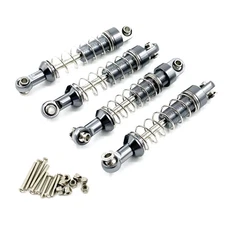 4Pc Metal RC Car Shock Absorber Spring Damper For WPL C14 C24 C34 MN D90 D91 C