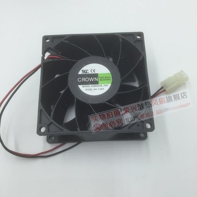 1PC AGB09238-24H Cooling Fan 9038 24V 0.25A 2-wire double   #yi