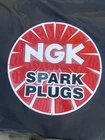 Vintage NGK Spark Plugs Dealer Display Sign 17 3/8" Aluminum