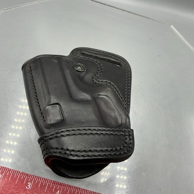 Galco SOB2468 Small of Back Auto Holster Right Hand Black Leather