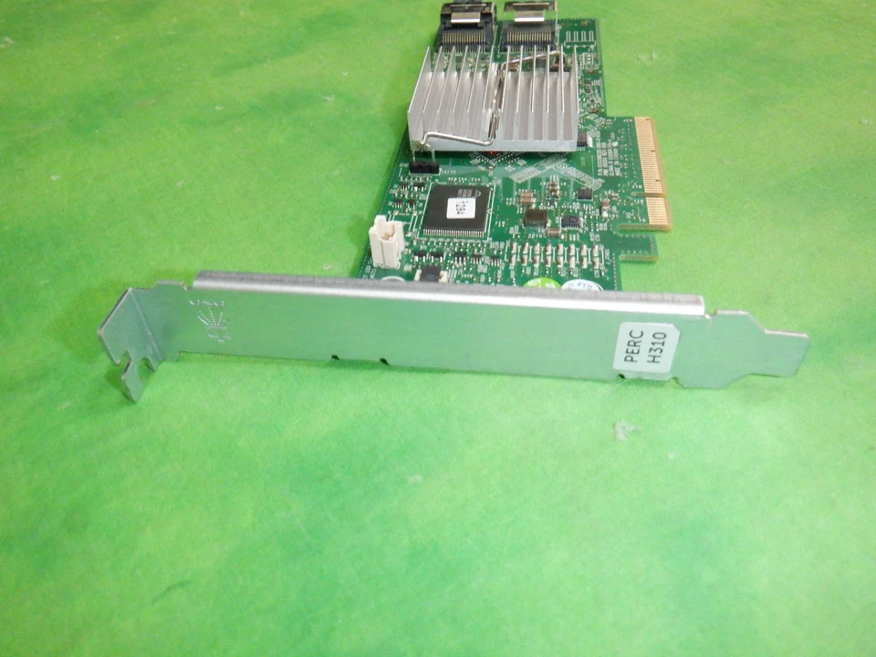 Controlador RAID PCIe Dell HV52W PERC H310 8 puertos soporte de altura completa 0HV52W Foto 2 de 4