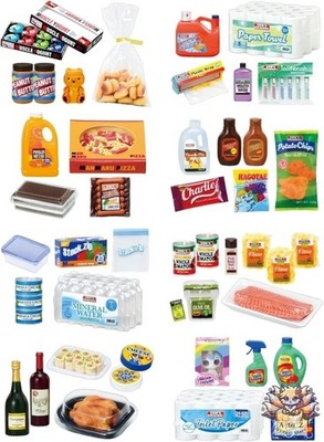 Set 8 Petite Sample COW'S MART Membership Store Mini Figur