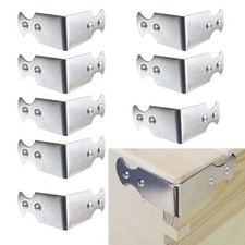 8 Pcs Metal Corner Protector for 45mm 20mm/1.7inch 0.78inch, Silver