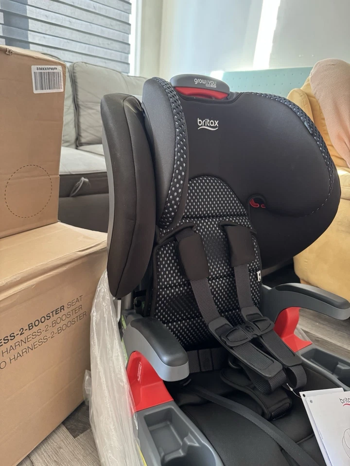 Arnés Britax Grow With You ClickTight-2-Booster, Cool N Dry, negro Foto 4 de 4