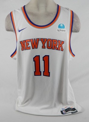 Men New York Knicks Jalen Brunson #11 Swingman White Jersey Assc
