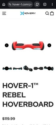 Hover-1 Rebel Self Balancing Scooter Red DSA-REBL-RED