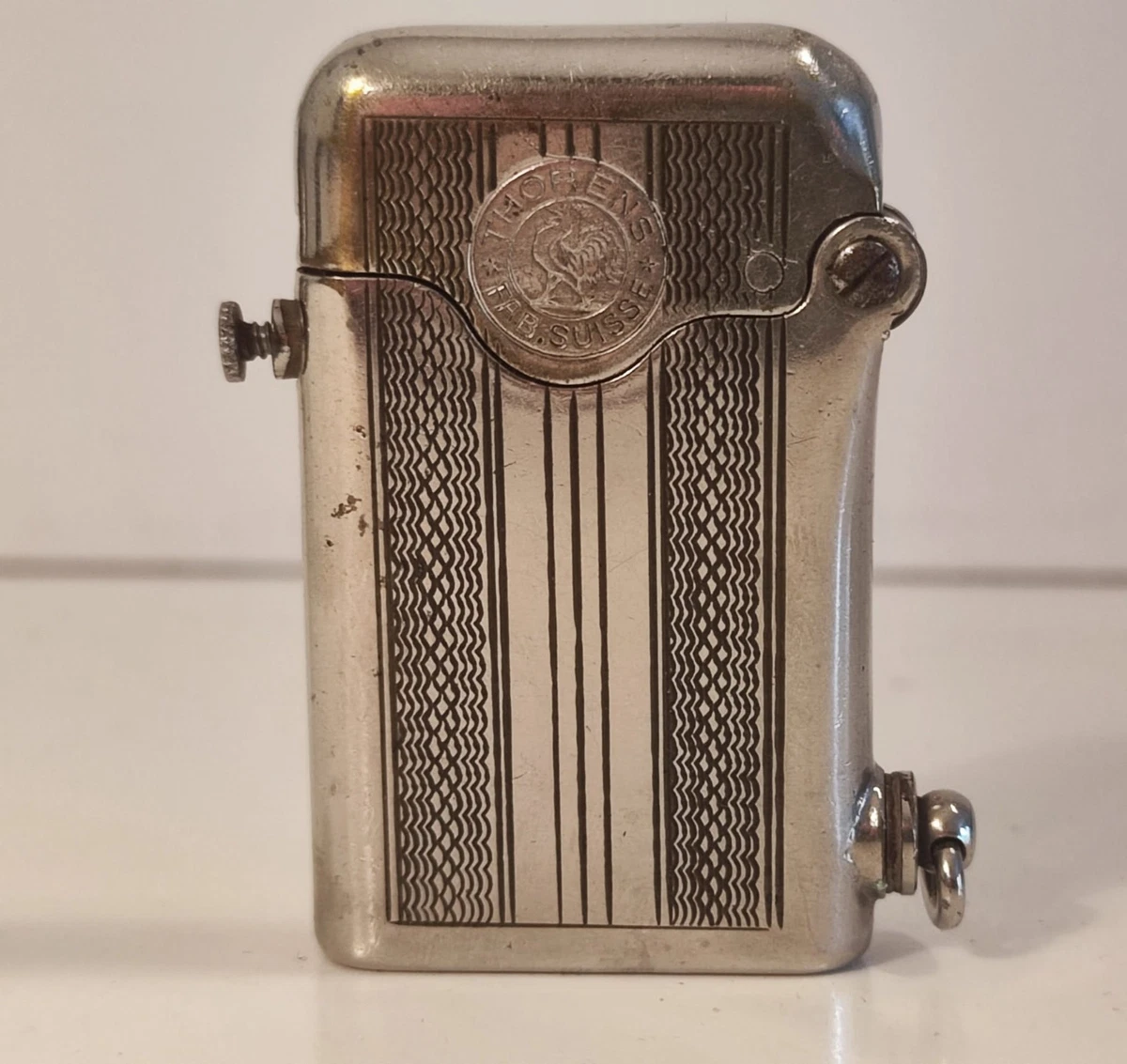 BRIQUET À HUILE Zippo vintage ZIPPO de table avec boîte fabriqué par BRIQUET À HUILE Zippo vintage ZIPPO de table avec boîte fabriqué par