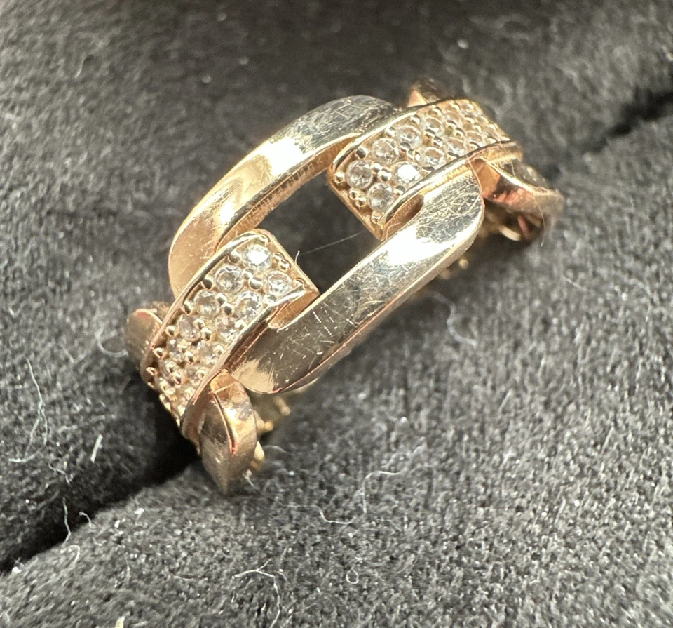 Ring Gg 585 gebraucht, Gr. 56, keine Edelsteine, 3,45 Gramm, 9mm Breite