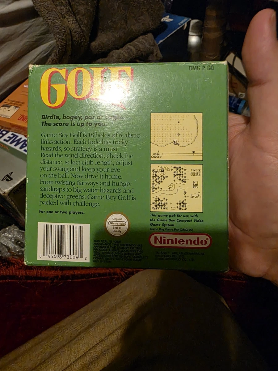 Nintendo Game Boy. Golf. En caja con manual.
