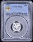 1936 Proof Mercury Dime 10c PCGS PR66 - Nice White Coin!