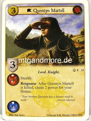 A Game of Thrones LCG - 1x Quentyn Martell  #033 - The Great Fleet
