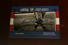 2011 SP TriStar Pursuit OBAK Prime Cuts PURPLE Autograph Earl Averill Auto 1/1
