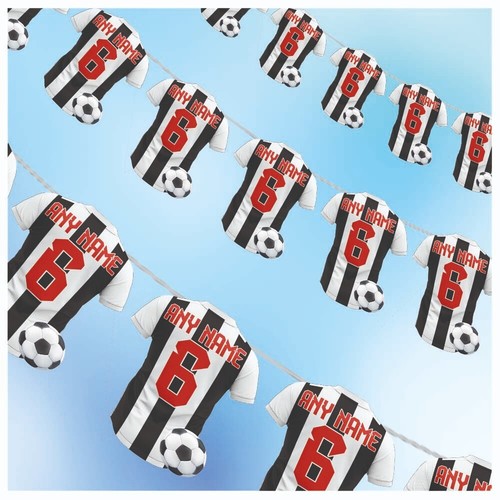 Personalised Football Shirt Bunting Party Decorations Birthday Sports Events - Picture 20 of 216