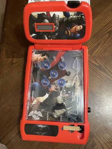 DC Batman VS Superman Dawn of Justice Tabletop Pinball Machine 2009 Rare!! - Picture 4 of 7