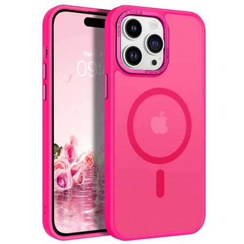 For iPhone 16 Pro Max 15 14 13 12 Frosted Case MagSafe Magnetic Shockproof Cover - Picture 40 of 56