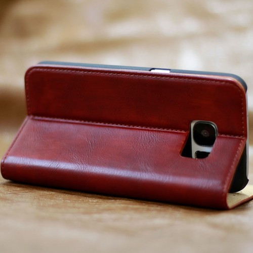 Premium Schutzhülle für Apple / Samsung Smartphone Tasche Case Cover Handy rot - Picture 3 of 10