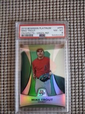 2010 bowman platinum mike trout green