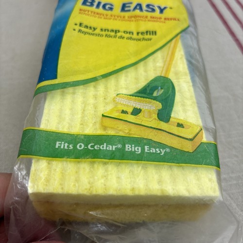 O Cedar Big Easy Flat Sponge Mop Refill Super Absorbent Sponge Butterfly Design - 第 11/12 張圖片