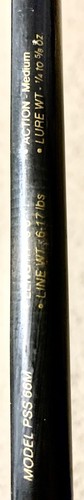 Zebco Pro-staff PS-66M 6'6” 2pc Spin-cast Fishing Rod USA - Picture 6 of 7