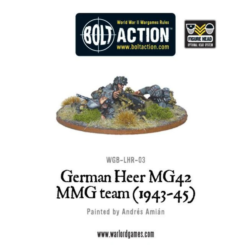 Bolt Action - German Heer MG42 MMG Team (1943-45) - Warlord Games