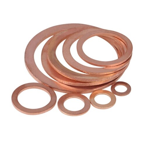 300Pcs Brass Flat Washers Assortment Kit, Metric Copper Sealing Washers M5-M20 - Picture 7 of 13