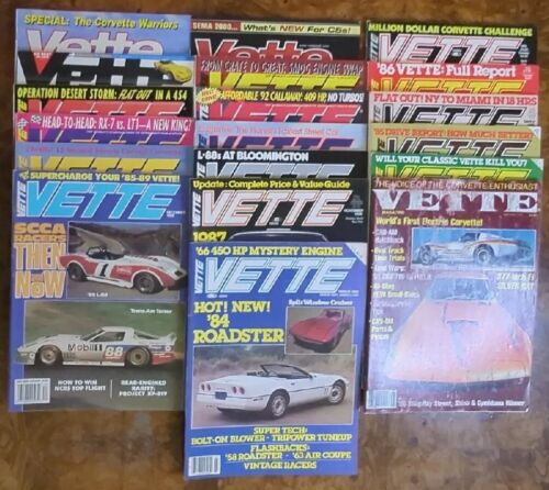 Lot de 19 numéros précédents 1978-2012 chevrolet corvette Vette Magazine - Photo 1 sur 11