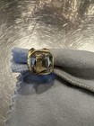 Holiday Statement Smoky Topaz Cocktail Ring Faux Gold — photo 1