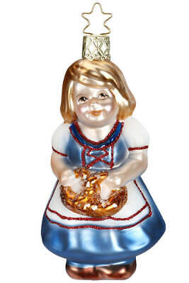 Inge Glas Hilde With Pretzel 10153s018 German Glass Ornament New W Free Gift Box Ebay