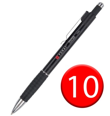 Druckbleistift Precision Click Grip Kugel 0,9 mm schwarz 1064317 10er Pack