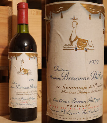 1979er Chateau Mouton Baron Philippe de Rothschild - d'Armailhac - Pauillac !!!