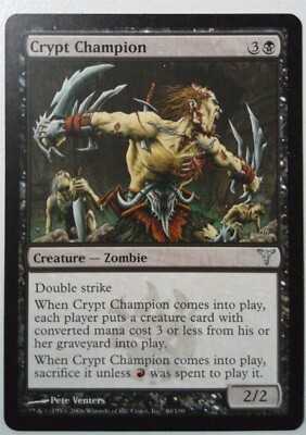 Crypt Champion *Uncommon* Magic MtG x1 Dissension SP
