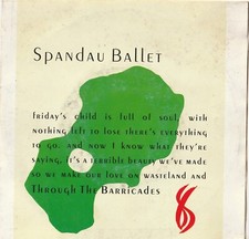 Spandau Ballet - Through The Barricades  * Si...