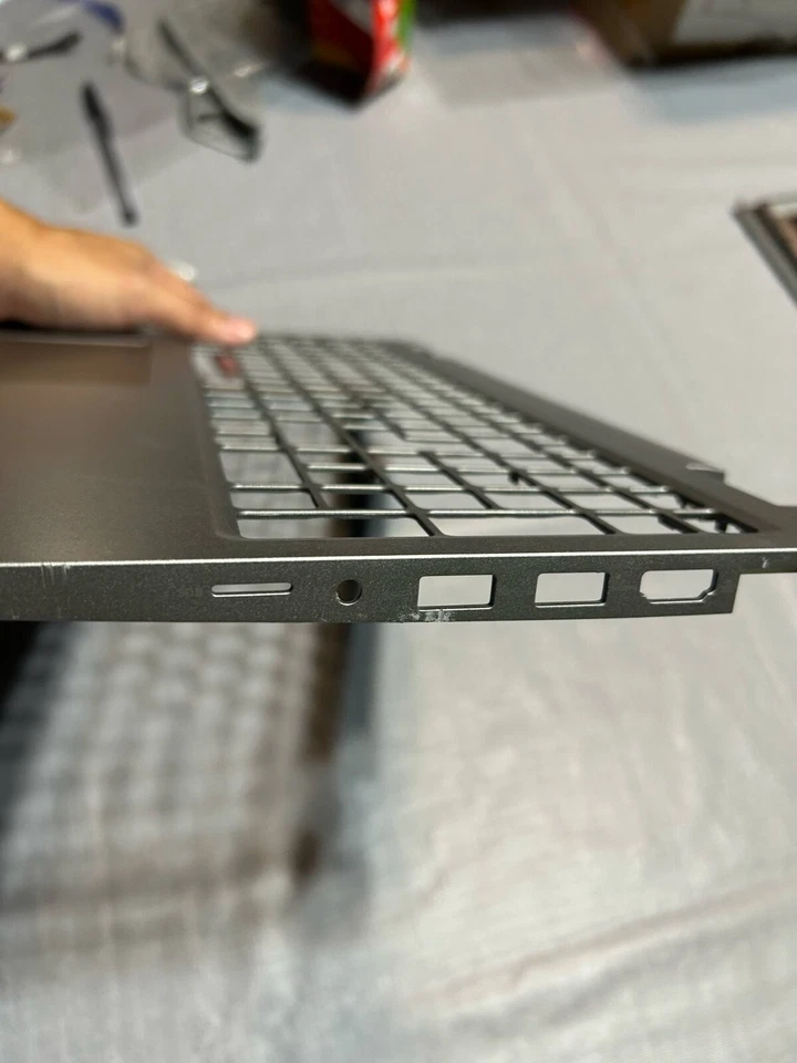 Dell Precision 3580 M3580 reposamanos estuche superior panel táctil SIN SC plateado N1Y6M 0N1Y6M Foto 2 de 4